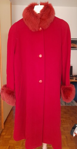 Cappotto donna lungo magenta