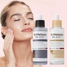 Dr.Melaxin PEEL SHOT-GLOW FIALA DI RISO ESFOLIANTE-(RISO BIANCO/RISO NERO)-N INST