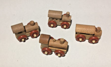 TRENINI IN LEGNO K96 -Kinder SORPRESINE-Serie Completa 4 pz (S14)