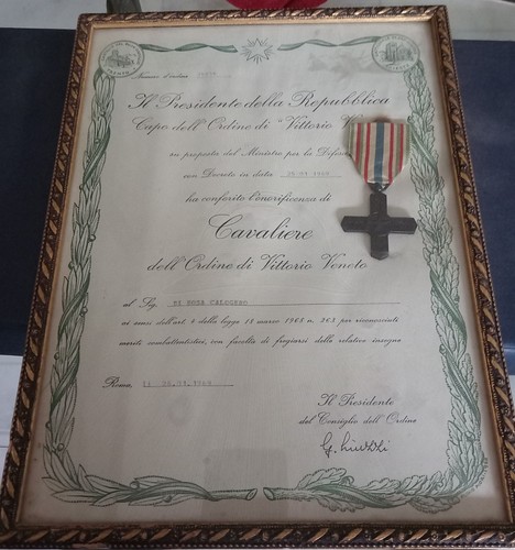 Quadro con diploma croce - quadro,