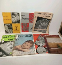 Riviste Lavori all'uncinetto anni 50-60, LEGGI BENE