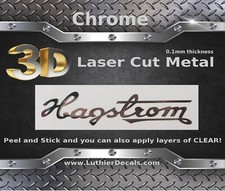 Hagstrom Guitar Decal 3D Metal