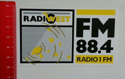 Aufkleber sticker radio west - radio,