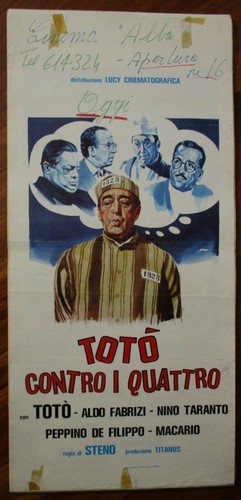 Locandina originale totò - originale,