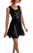 Abito di Velluto Corsagenlook