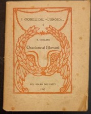 COZZANI Ettore. ORAZIONE AI