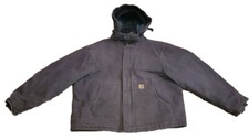 Carhartt Uomo 2XL Giacca Trapuntata Foderata Marrone Abbigliamento da Lavoro Cappuccio Rimovibile J22 DKB