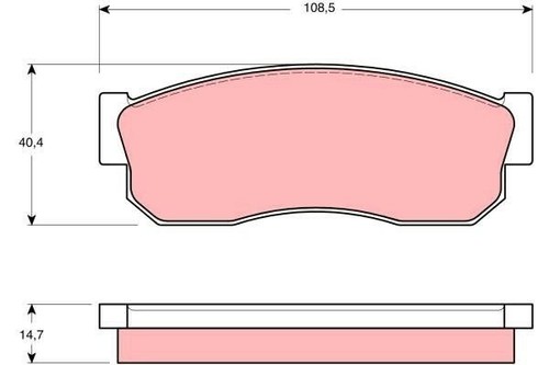 Pattini freno anteriori subaru - freno,