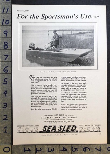 1929 sea slitta motoscafo - 1929,