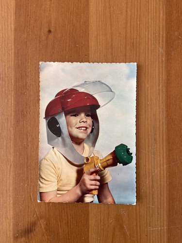 Cartolina postale con bambino - con,