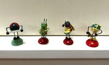 Orchestra Coccinella, Ape, Cavalletta E Rana Di Legno Vintage Anni 80 Germany