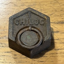 ? Peso Antico Per Bilancia 1 Chilogrammo Kg Bascula Esagonale