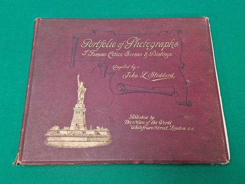 Antique 1894 portfolio - portfolio, of