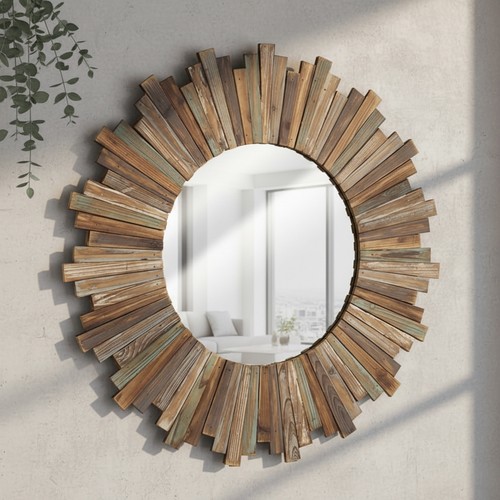 Specchio parete cm legno - specchio, da