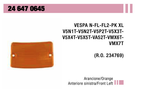 Lente vetrino per freccia - per,