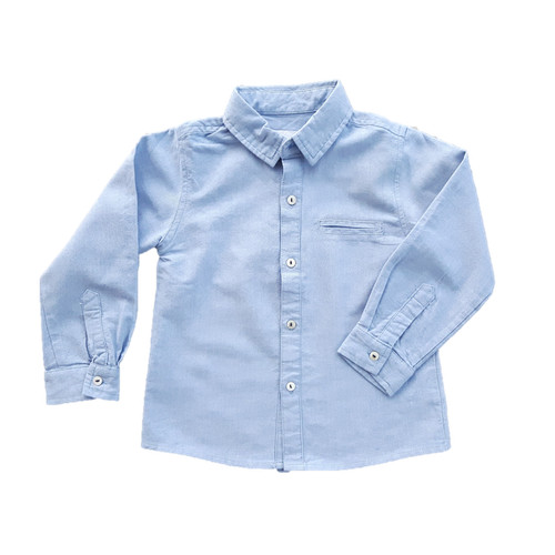 Camicia oxford blu classica - oxford,