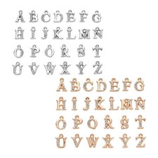 26 Pz/pacco Lettere a-Z Strass