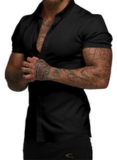 Camicie eleganti muscolari per