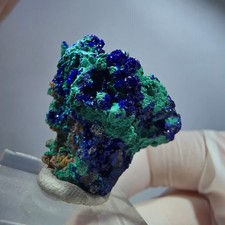Rara azzurrite, malachite su