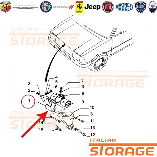 Innocenti small 500 990 - 500, staffa