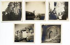 Siracusa Sicily and surroundings Lot five small vintage silver photo 1900c S552
