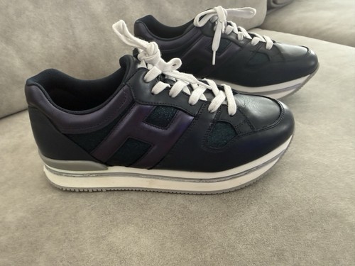 Hogan bambina pelle blu - bambina,
