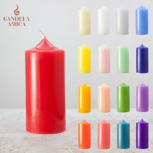 Candela artigianale cilindro - candela, a