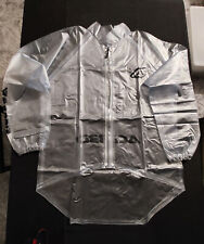 Tuta da pioggia impermeabile trasparente S/M + calzari trasparenti 42/44