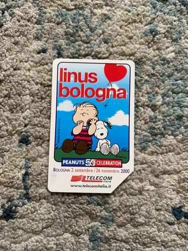 Scheda telefonica rara linus - scheda,