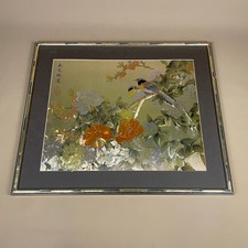 Quadro opera d'arte floreale