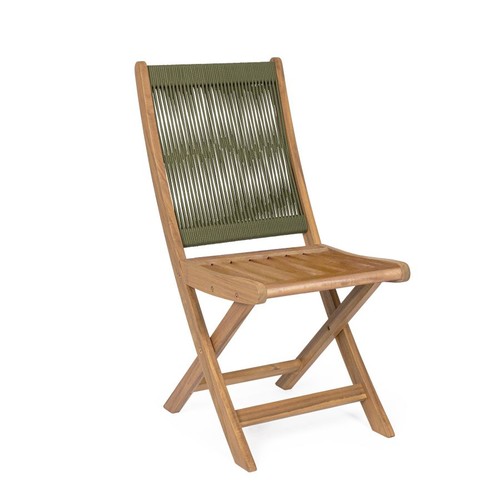 Sedia pieghevole legno acacia - legno,