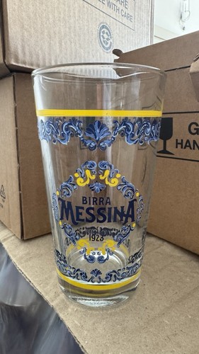 6pz bicchieri birra messina - bicchieri,