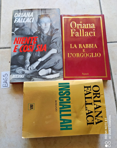 Libro oriana fallaci - fallaci, niente