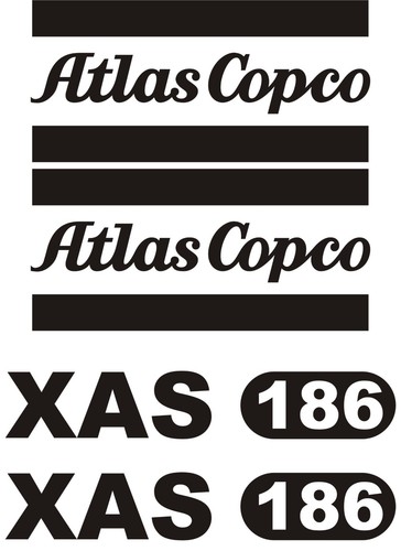 Kit decalcomanie atlas copco - kit,