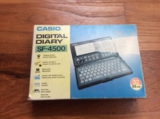 Casio Digital Diary SF4500 calcolatrice vintage agenda PC anni 80 NOS NUOVA