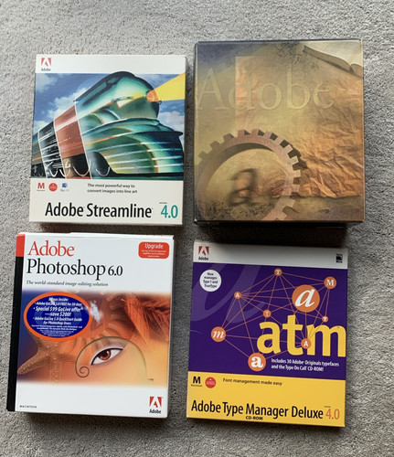 Vintage adobe software lot - adobe,