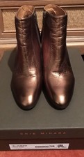 Stivaletti Chie Mihara 'El-Huba35' nuovi con scatola in pelle bronzo metallizzato UK 6/EU 39 £ 350