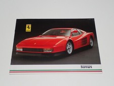 FERRARI TESTAROSSA 412 328 GT MONDIAL CABRIOLET BROCHURE DEPLIANT PROSPEKT (H26)