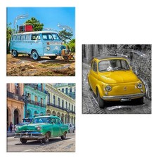 Set 3 pezzi Quadri su tela con