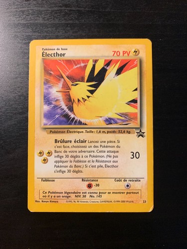 Carte pokémon electhor 23 - pokémon,