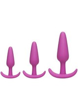 Kit anal in silicone butt plug