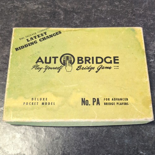 Autobridge vintage 1957 - , gioco