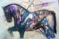Quadro "Cavallo" carta 44 x 63