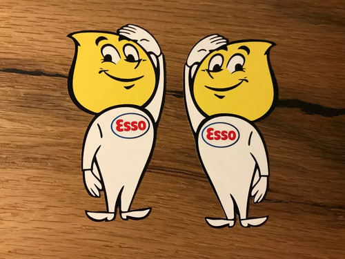 Adesivi esso stp - esso, vintage