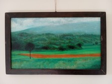 Quadro pittura olio paesaggio