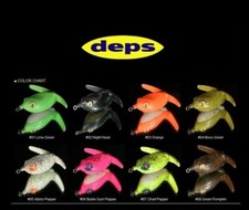 DEPS  FROG RANA BASIRISKY 60 e 70  HARDBELLY LUCCIO BLACK BASS DEVASTANTE