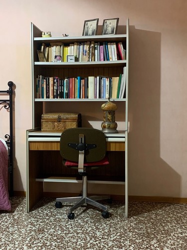 Libreria camera letto con - letto,