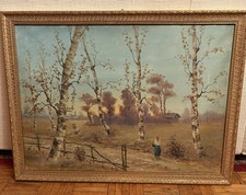 Dipinto Olio Su Tela Del