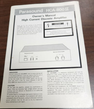 Parasound HCA-800II High