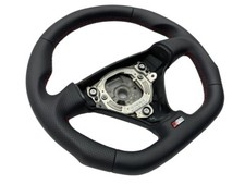 TUNING Volante Volante Volante in Pelle AUDi A3 8P 8L A4 8E B6 Pollice SPIATTITO S-Line
